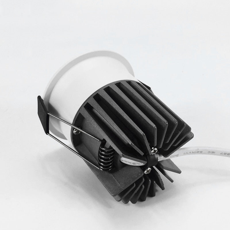 Super Bright Anti Glare Recessed Dimmable COB LED Downlights 7W 9W 12W LED Ceiling Spot Lights AC85~265V Background Lighting