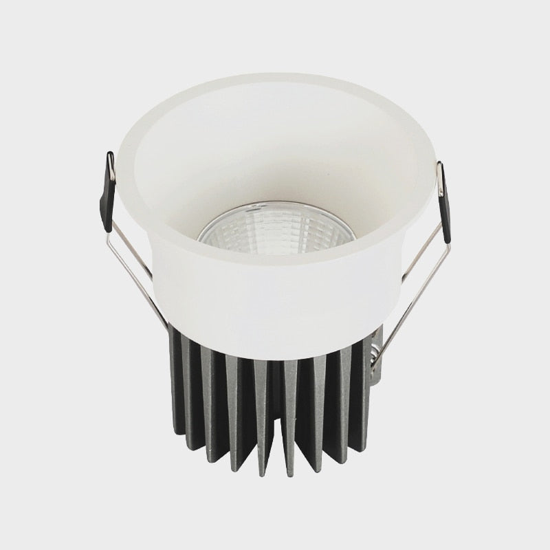 Super Bright Anti Glare Recessed Dimmable COB LED Downlights 7W 9W 12W LED Ceiling Spot Lights AC85~265V Background Lighting