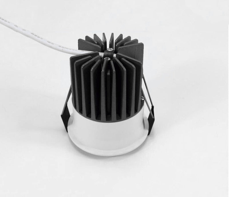 Super Bright Anti Glare Recessed Dimmable COB LED Downlights 7W 9W 12W LED Ceiling Spot Lights AC85~265V Background Lighting