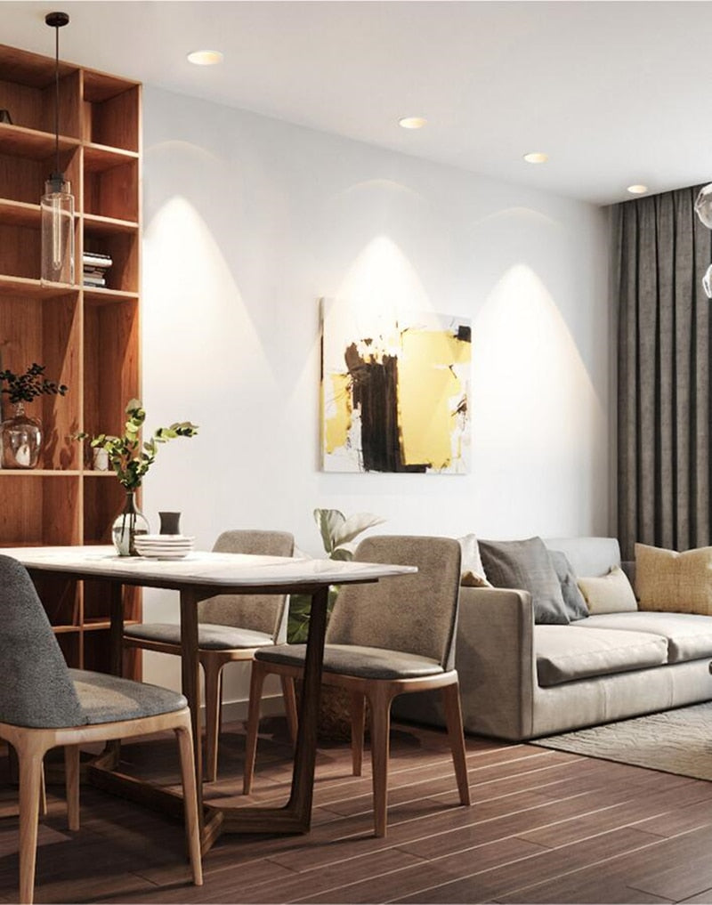 Super Bright Anti Glare Recessed Dimmable COB LED Downlights 7W 9W 12W LED Ceiling Spot Lights AC85~265V Background Lighting