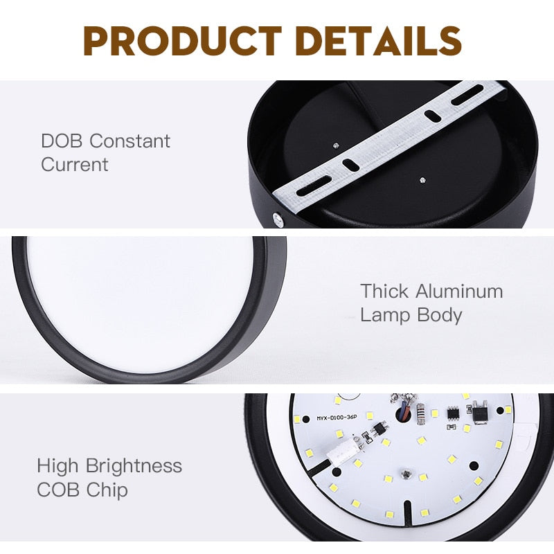 Ultra Thin Led Downlights 110V 220V Surface Mounted Led Down Light Lamp 5W 10W 15W Led Downlight for Living Room Home Lighting