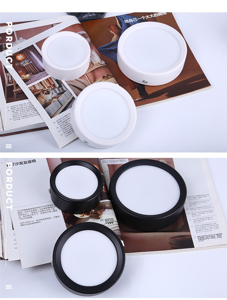 Ultra Thin Led Downlights 110V 220V Surface Mounted Led Down Light Lamp 5W 10W 15W Led Downlight for Living Room Home Lighting