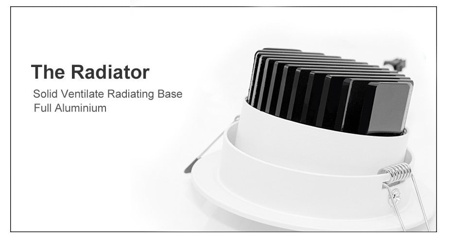 DBF Angle Adjust Dimmable LED Recessed Downlight 5W 7W 9W 12W 15W Ceiling Spot Lights with 90-265V LED Driver 3000K 4000K 6000K