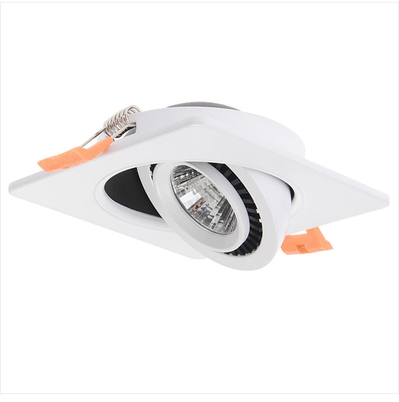 Dimmable Square Recessed LED Downlight 7W 9W 12W 14W 18W 24W LED COB Spot Light Decoration Ceiling Lamp AC85-265V Indoor Lighting