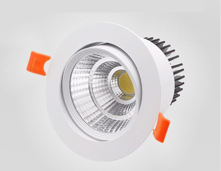 Dimmable LED Recessed Downlight 3W 5W 7W 10W 12W White/Black Body Ceiling Spot Light with 90-265V LED Driver 3000K 4000K 6000K