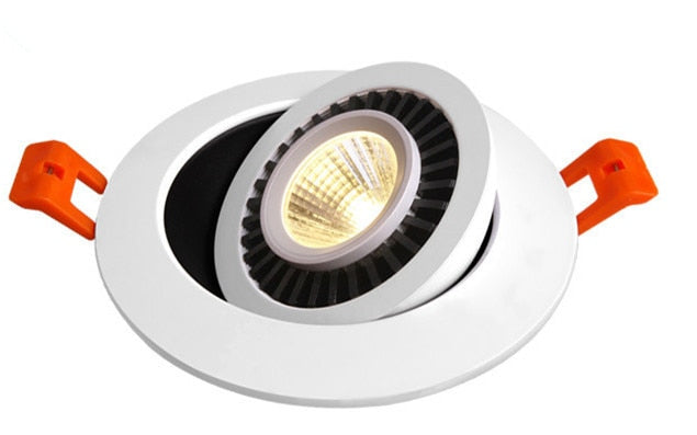 Dimmable Rotatable Angle Adjustable LED Recessed Downlight 7W 9W 12W 15W 18W LED COB Ceiling Lamp Spot Light For Home Lighting