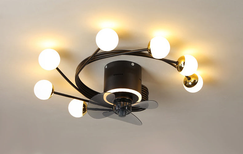 Nordic art chandelier ceiling fan without blades bedroom ceiling fan lamp ceiling fans with lights decorative led ceiling lamps