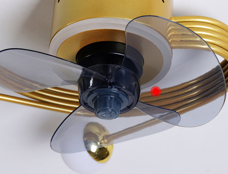 Nordic art chandelier ceiling fan without blades bedroom ceiling fan lamp ceiling fans with lights decorative led ceiling lamps