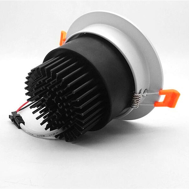 Recessed round Dimmable LED Downlights 5W 7W 9W 12W 15W 18W COB Ceiling Lamp Spot Lights AC110-220Vsitting room dining-room Lamp