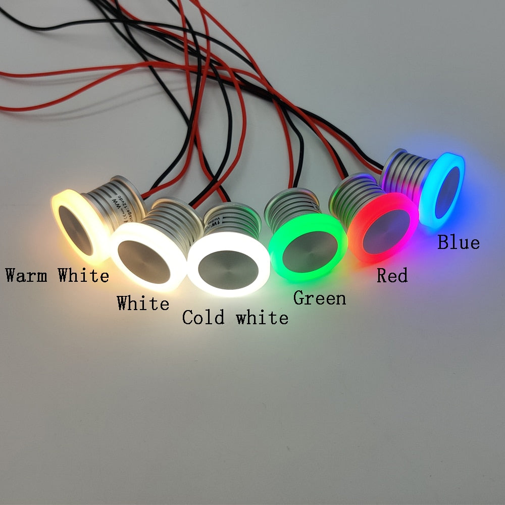 1W Anti-glare LED Downlight LED Spotlight 12V Ceiling Spot Light IP65 Recessed Bathroom Bedroom Kitchen Stair Indoor Lighting