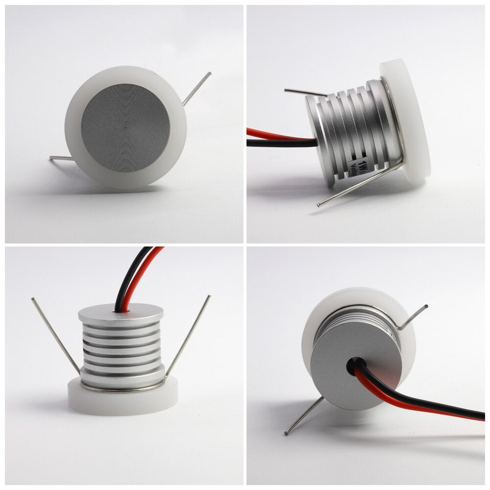 1W Anti-glare LED Downlight LED Spotlight 12V Ceiling Spot Light IP65 Recessed Bathroom Bedroom Kitchen Stair Indoor Lighting