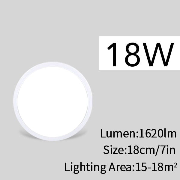 Living Room lights LED Ceiling Lamp Ultra-thin Cold White 9W 13W 18W 24W lighting fixture Ceiling Lights for Bedroom and kitchen