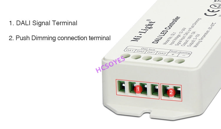 MIBOXER DL5 5 IN 1 LED Strip Controller DALI DL-DOW25 25W RGB+CCT LED Downlight DL1 DP1 DP2 DP3 remote controller Power Supplly