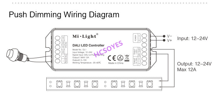 MIBOXER DL5 5 IN 1 LED Strip Controller DALI DL-DOW25 25W RGB+CCT LED Downlight DL1 DP1 DP2 DP3 remote controller Power Supplly