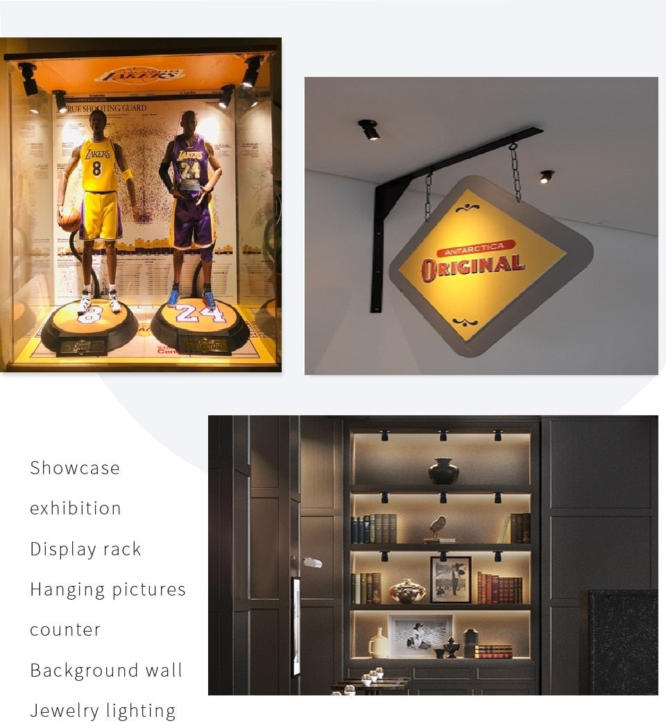 etrnLED USB Spot Light Mini Led Lamp Jewelry Showcase Wine Cabinet Lighting Kit 1W 3W Adjustable Spotlights Ceiling Downlight 5V