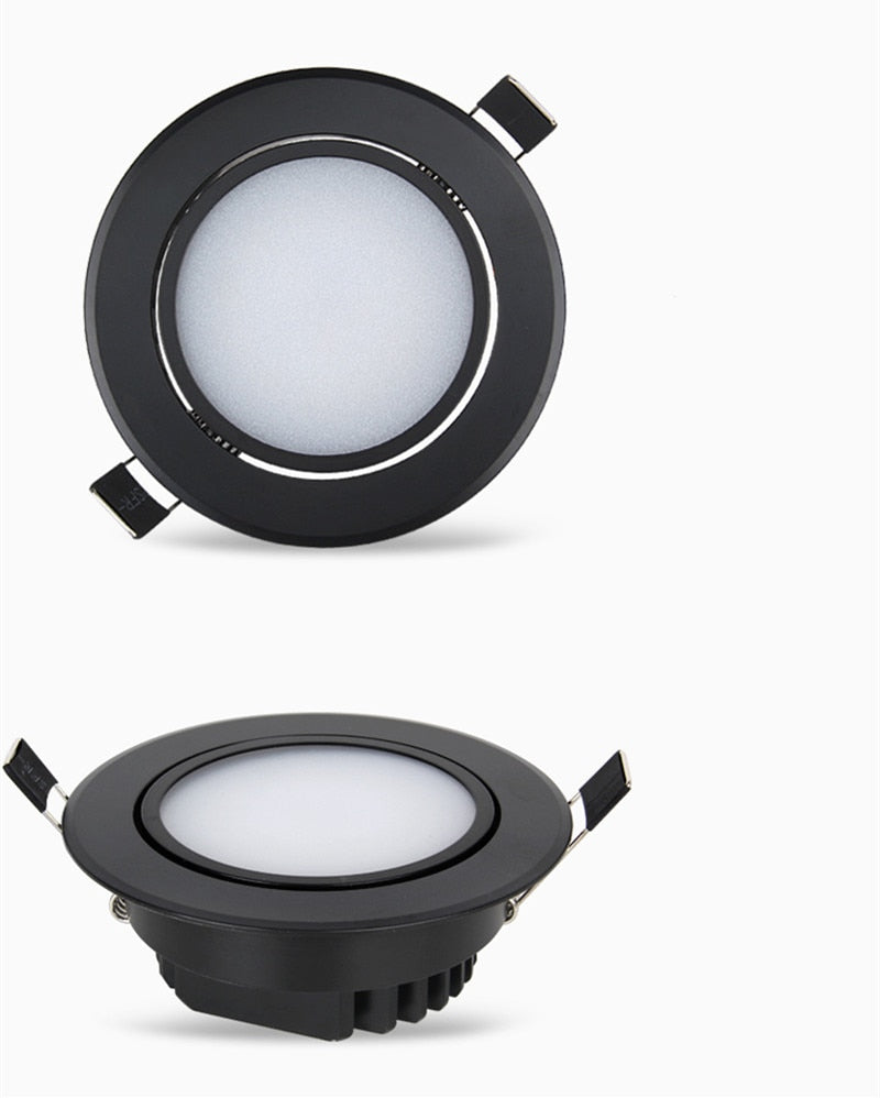 Dimmable Recessed LED Downlights 5W 7W 9W 12W 15W 18W COB LED Ceiling Spot Lights 110-240V LED Ceiling Lamps Indoor Lighting