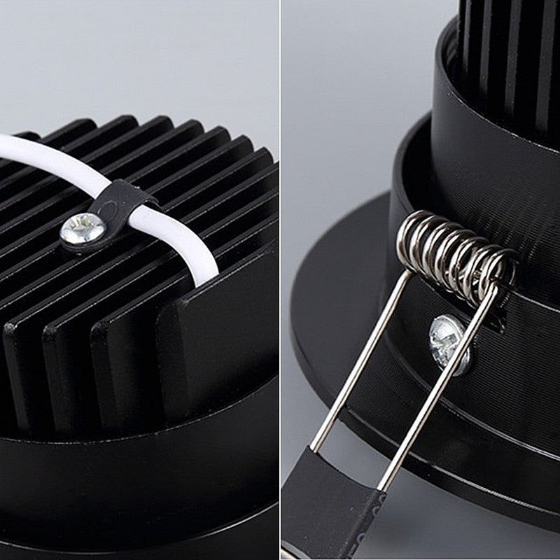 Dimmable Recessed LED Downlights 5W 7W 9W 12W 15W 18W COB LED Ceiling Spot Lights 110-240V LED Ceiling Lamps Indoor Lighting