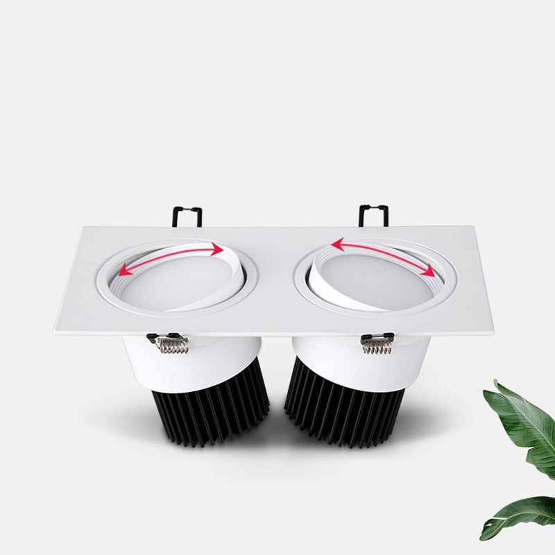 Led Downlight Square Dimmable COB Spot 5W 7W 10W 14W 20W AC85-265V ceiling recessed Indoor Lighting