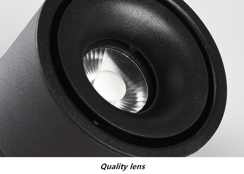 Foldable Dimmable LED COB Recessed Downlight Black/White Housing 7W 12W 15W 18W LED Ceiling Spot Light for Pictures Background