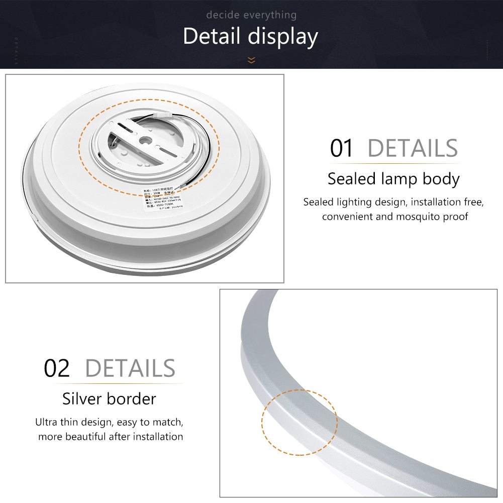 Led Ceiling Light Downlight Round 220V 12W 18W 24W 36W Modern Wall Flush Mount For Bedroom Kitchen in Living Room Outdoor lamp