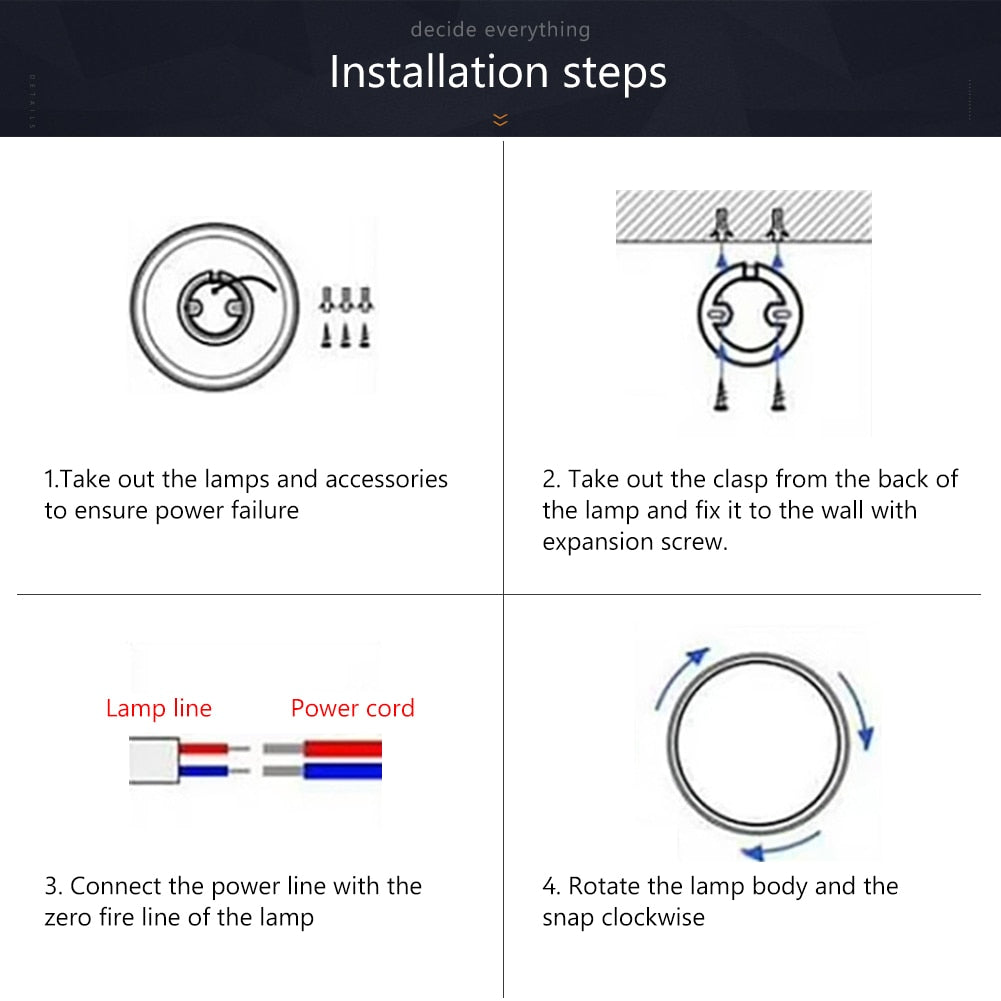 Led Ceiling Light Downlight Round 220V 12W 18W 24W 36W Modern Wall Flush Mount For Bedroom Kitchen in Living Room Outdoor lamp