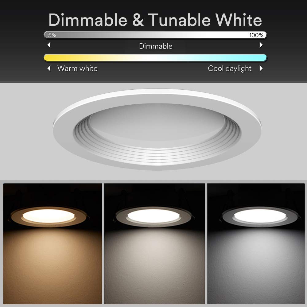 Lonsonho Zigbee Smart Downlight Led Spot Light RGB+CW 7W 10W Wireless Control Compatible Tuya Smartthings Alexa Google Home