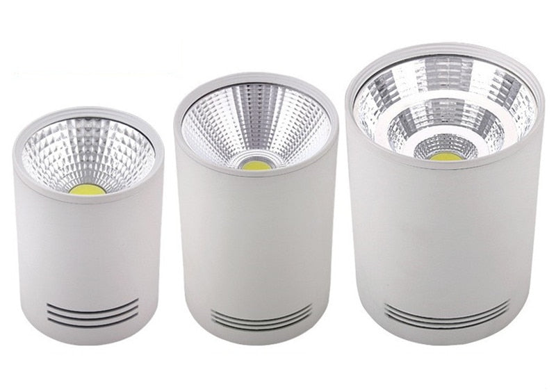 Super Bright Dimmable LED COB Ceiling Spot Lamp 7W 9W 12W 15W 18W Surface Mount Downlight for Indoor Lighting Kitchen Bedroom