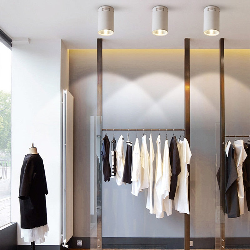 Super Bright Dimmable LED COB Ceiling Spot Lamp 7W 9W 12W 15W 18W Surface Mount Downlight for Indoor Lighting Kitchen Bedroom