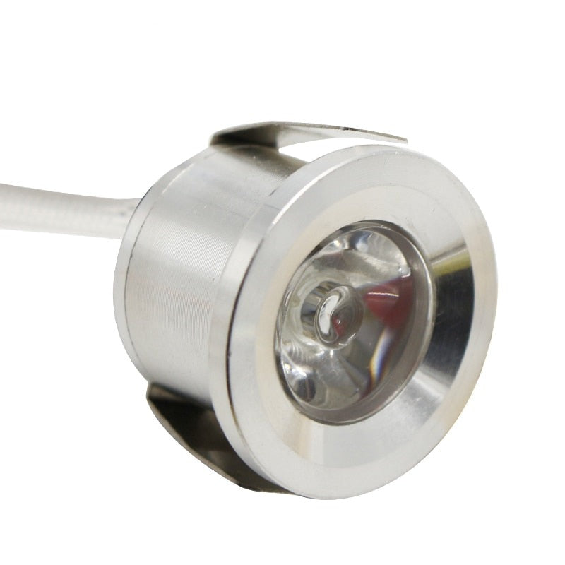 1W Mini Spot LED Downlight Aluminum Warm/Cold White Lamp 100V-240V 1inch 27mm Cut Hole Under Cabinet Lighting Fixtures