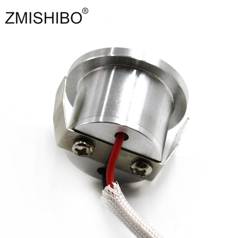 1W Mini Spot LED Downlight Aluminum Warm/Cold White Lamp 100V-240V 1inch 27mm Cut Hole Under Cabinet Lighting Fixtures