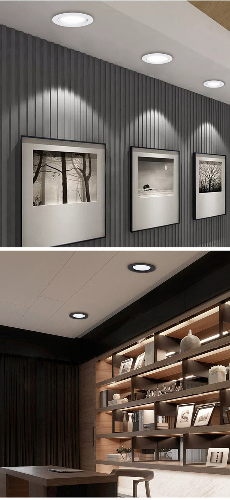 Round Dimmable Recessed LED Downlights 5W 7W 9W 12W 15W 18W COB LED Ceiling Lamp Spot Lights AC110-220V LED Lamp