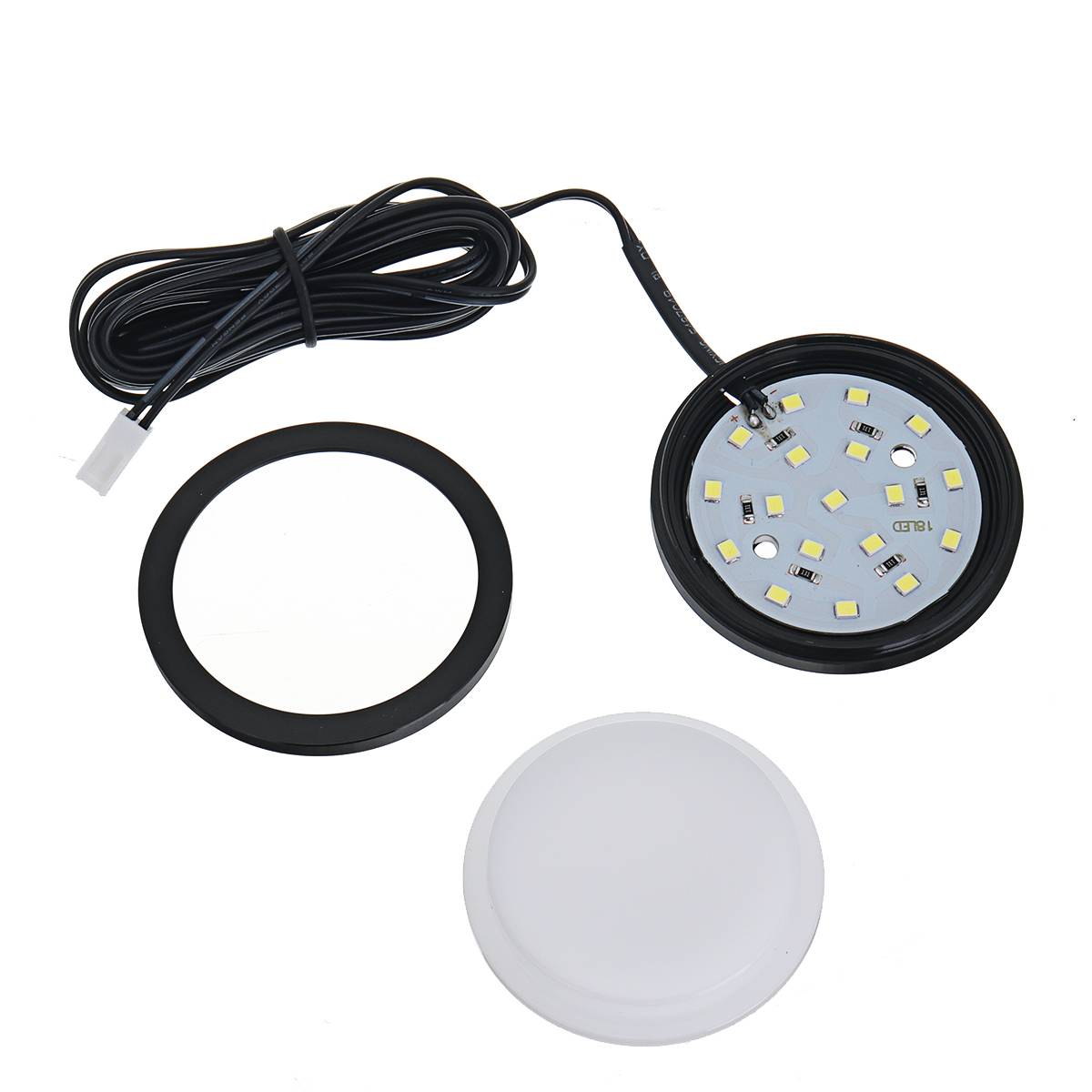 Caravan Interior Downlights Under Cabinet Recessed Spot Light Dome 4/6pcs 18LED Ceiling Lamp for Boat RV Camper Kitchen Showcase