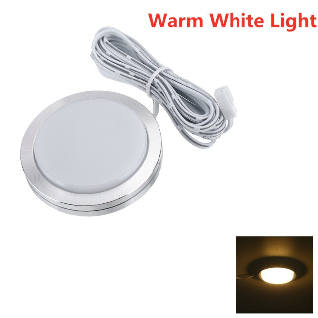 Caravan Interior Downlights Under Cabinet Recessed Spot Light Dome 4/6pcs 18LED Ceiling Lamp for Boat RV Camper Kitchen Showcase