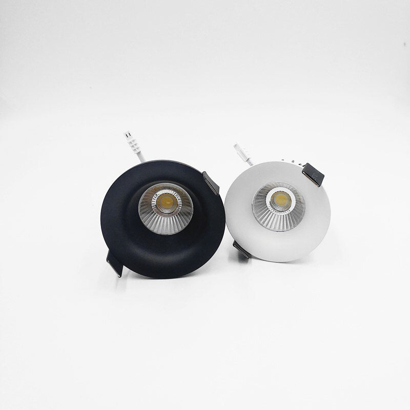 Dimmable Narrow Border Anti-glare Recessed COB LED Downlights AC85-265V 7W 12W 15W 18W LED Ceiling Lamps Hotel Villa Lighting