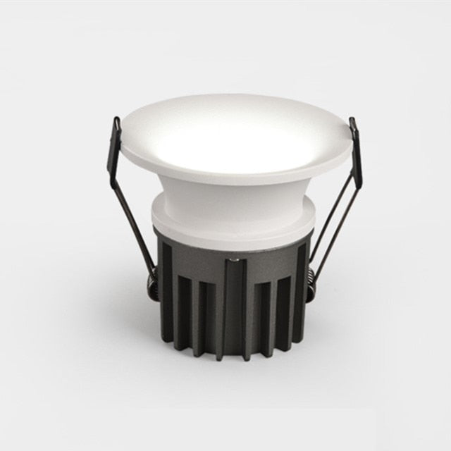 Dimmable Narrow Border Anti-glare Recessed COB LED Downlights AC85-265V 7W 12W 15W 18W LED Ceiling Lamps Hotel Villa Lighting