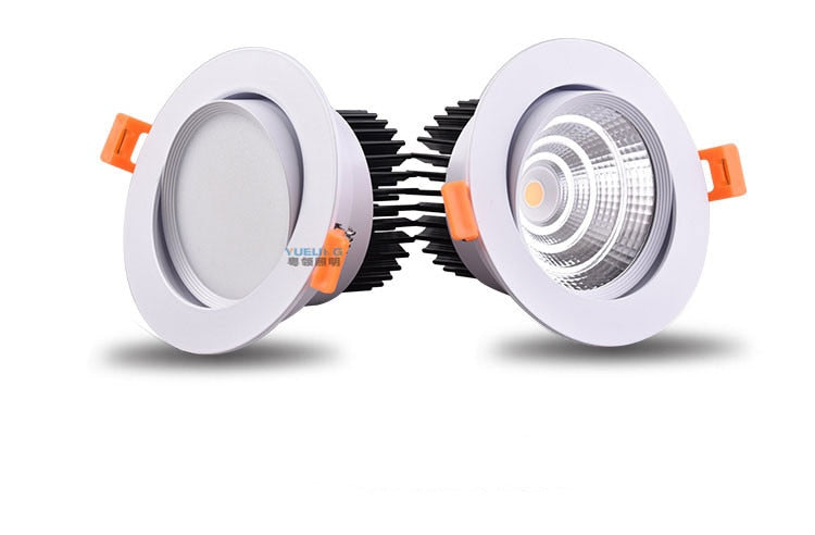 Super Brightness AC85-230V LED COB Dimmable Downlights 3W 5W 7W 9W 12W 15W LED Ceiling Lamp Spot Light