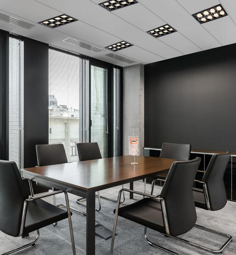 Square Recessed LED Downlights 6W 10W 20W 30W COB Ceiling Spot Lights AC220V LED Strip Indoor Lighting Lamps TV Background Room