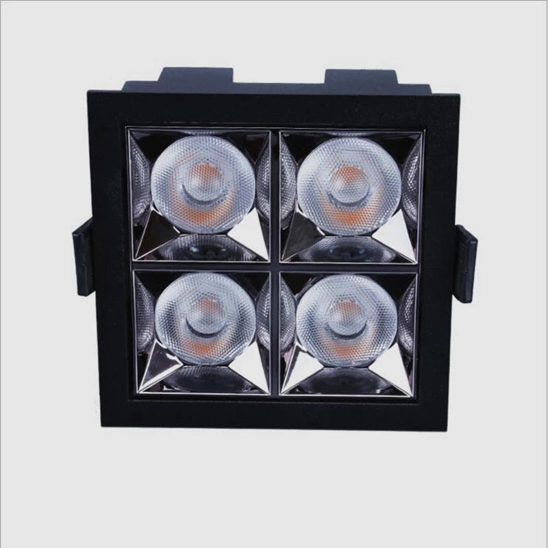 Square Recessed LED Downlights 6W 10W 20W 30W COB Ceiling Spot Lights AC220V LED Strip Indoor Lighting Lamps TV Background Room