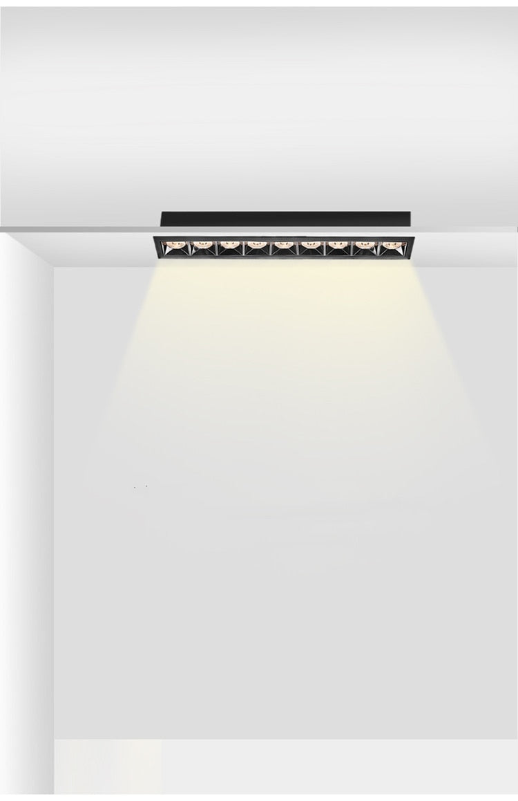 Square Recessed LED Downlights 6W 10W 20W 30W COB Ceiling Spot Lights AC220V LED Strip Indoor Lighting Lamps TV Background Room