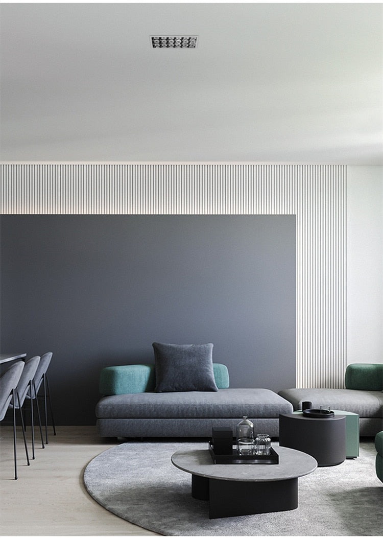 Square Recessed LED Downlights 6W 10W 20W 30W COB Ceiling Spot Lights AC220V LED Strip Indoor Lighting Lamps TV Background Room