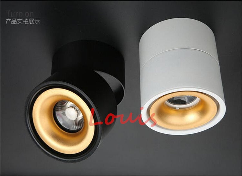 Dimmable 10W 15W 20W Surface Mounted LED Downlight Tracklight COB LED Recessed Ceiling Lamps Track Spotlight 110V 220V