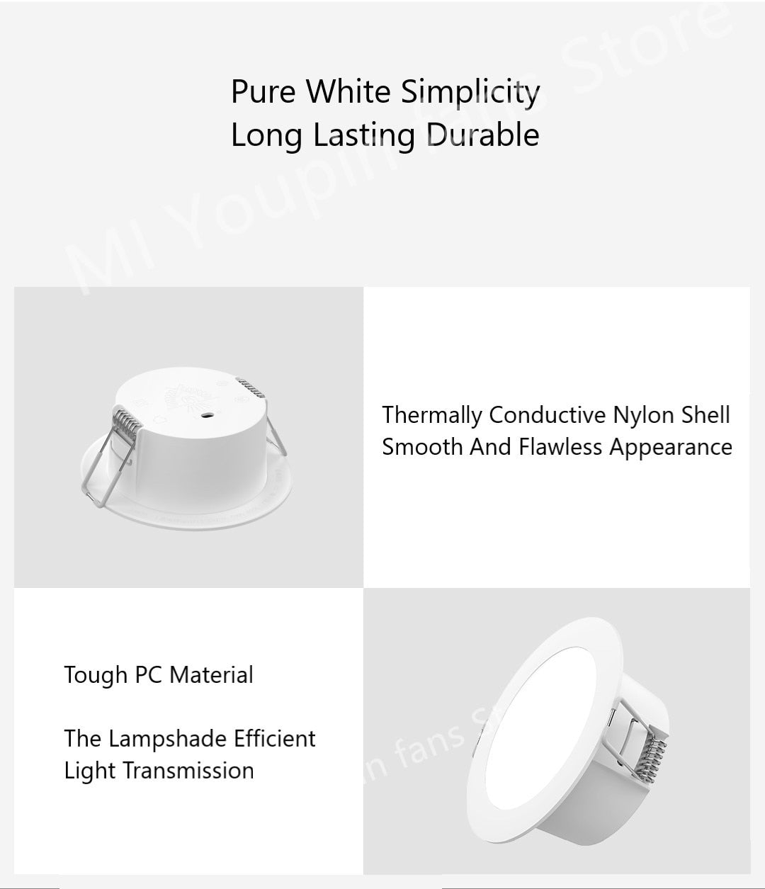 Smart Led Downlight Bluetooth Mesh Version Controlled By Voice Smart Remote Control Adjust Color Temperature