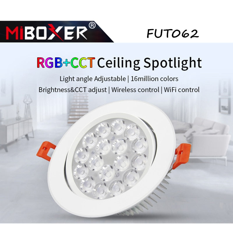 Miboxer 6W 9W 12W 15W 18W 25W RGB+CCT LED Downlight Ceiling Spotlight FUT060 FUT061 FUT062 FUT063 FUT064 FUT065 FUT066 FUT068 Spotlight