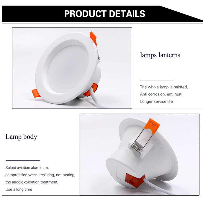 LED Smart Downlight Control Round Spotlight Intelligent Lamps Tuya 8pcs 5W/7W Smart light APP WiFi Ceiling RGB Warm Cold light