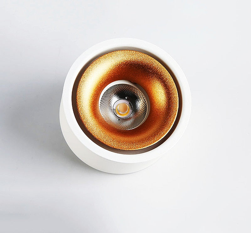 Ultra-Thin Round Surface Mounted COB LED Downlights 7W/10W/12W LED Ceiling Spot Lights AC110~240V LED Background Lamps Lighting