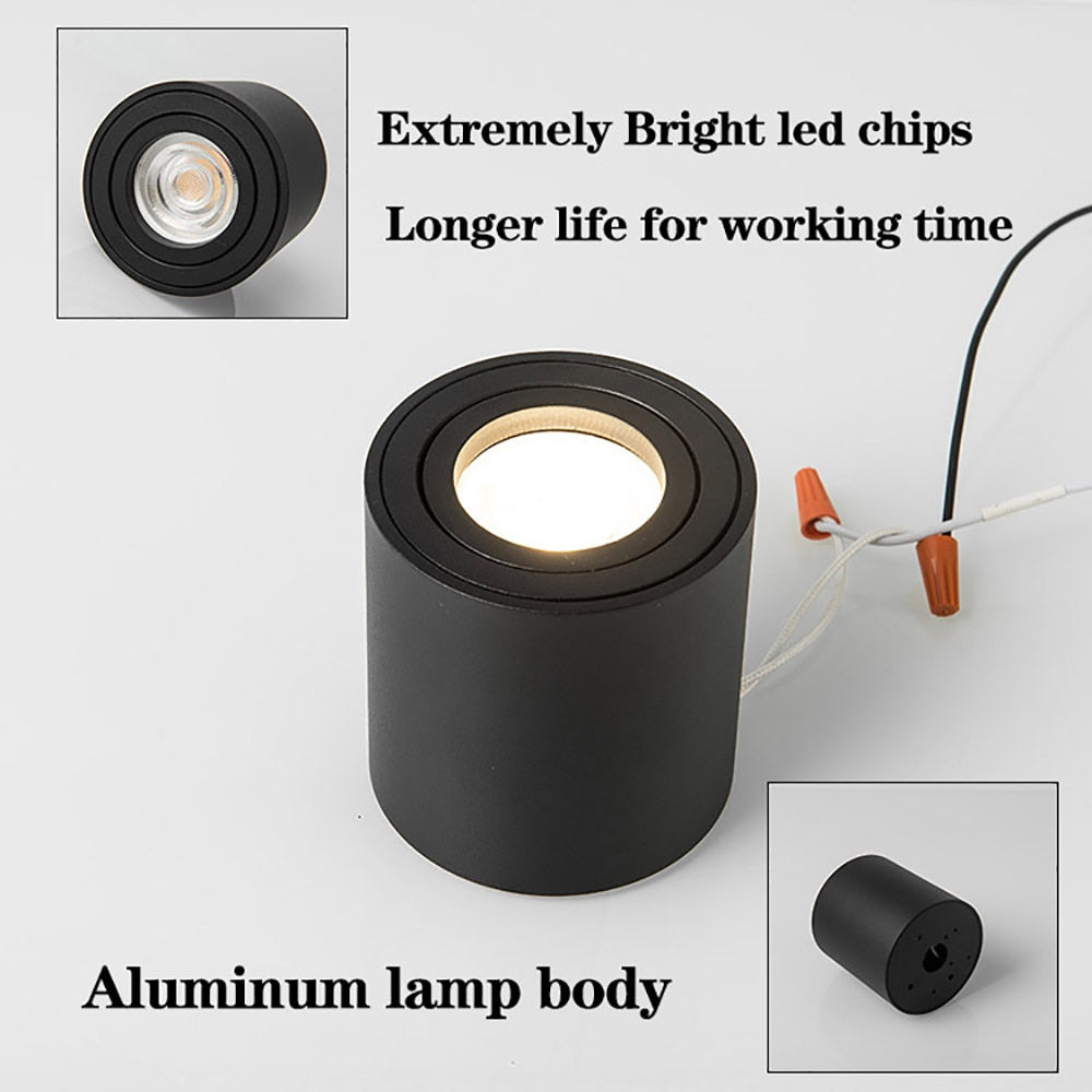 Extremly bright surface mounted led downlight Gu10 base led down light for home indoor lighting