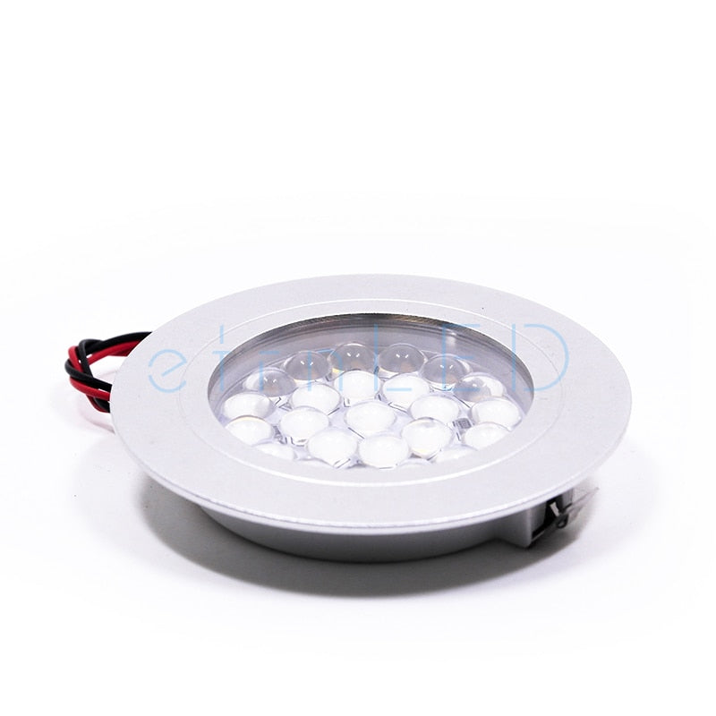 etrnLED Ceiling Led Spot Light Round Mini Focus 12V 1.5W Ultra Thin Dimmable Built In Lamps Downlight for Indoor House Showcase