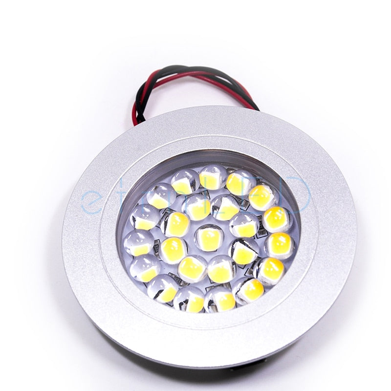 etrnLED Ceiling Led Spot Light Round Mini Focus 12V 1.5W Ultra Thin Dimmable Built In Lamps Downlight for Indoor House Showcase