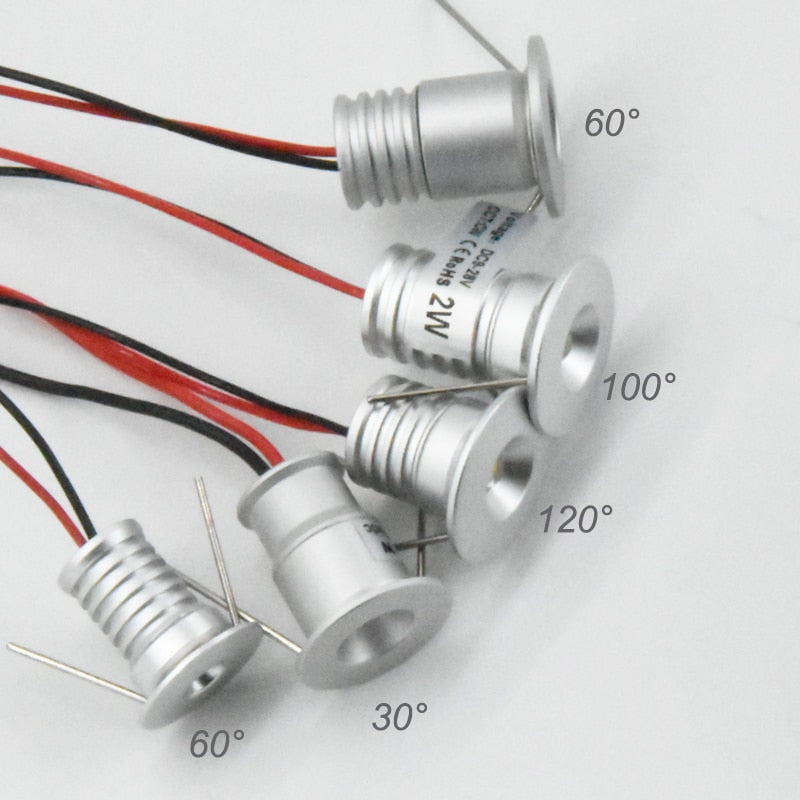 Mini Spotlight DIY 1W 12V 24V Lighting Fixture D13mm D15mm Interior LED Spot Lamp CE Kitchen Cabinet Ceiling Downlight