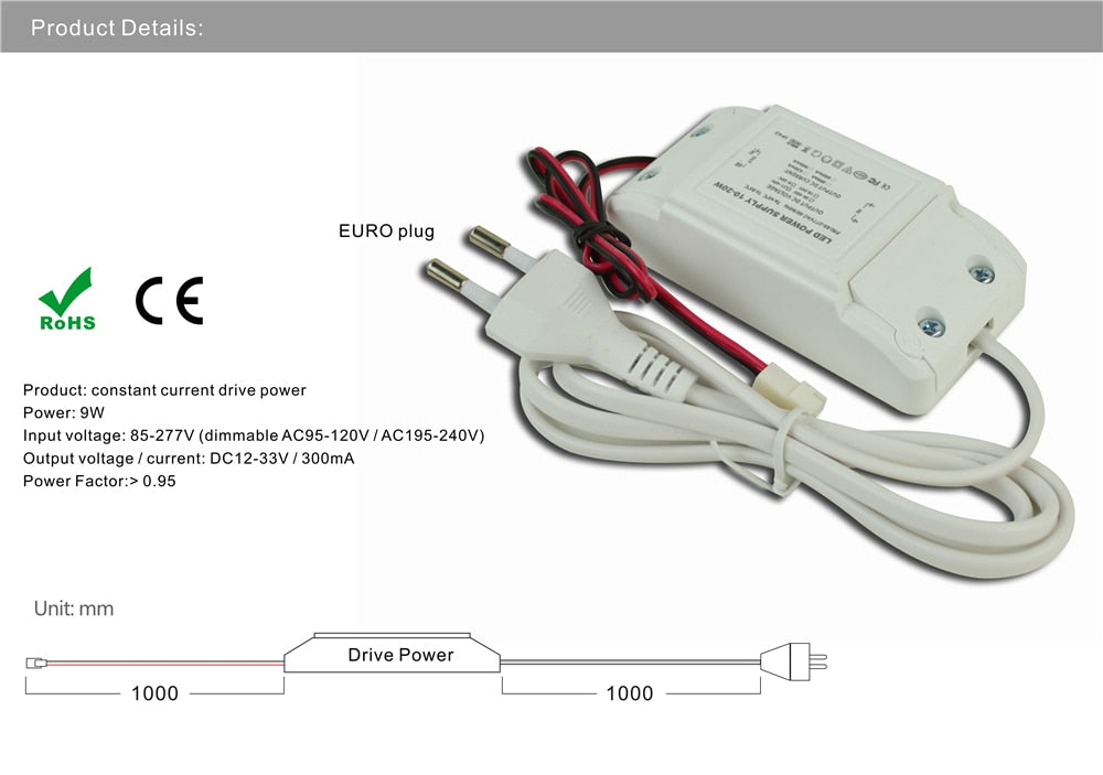 1W Mini Led Ceiling Downlight 15mm Cutout Recessed Spotlight 120D AC85-277V Driver Indoor Cabinet Lighting Small Spot 9pcs/set